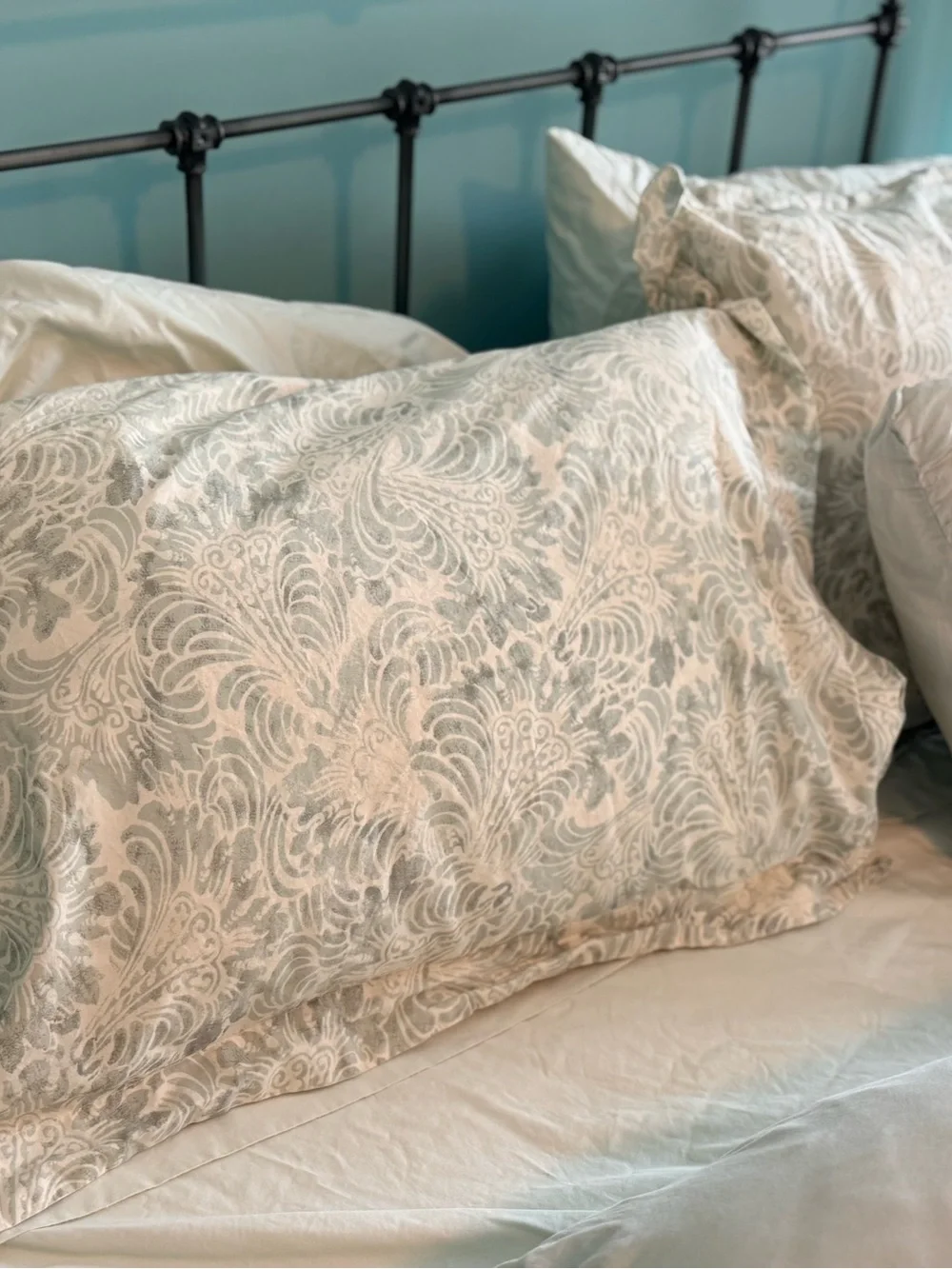 Pottery Barn seafoam green